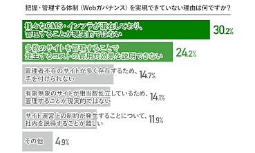 大企業のIT担当者・Web責任者が「Webガバナンス」に抱える悩み